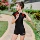 bộ áo tắm đẹp Đồ bơi một mảnh Li Ning cho nữ 2023 mới được ưa chuộng suối nước nóng bảo thủ che bụng giảm béo bể bơi tập thể thao đồ bơi đồ bơi nữ dạng quần váy đồ bơi nữ kín đáo