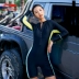 Li Ning mới một mảnh áo tắm nữ dài tay năm quần lướt quần bó sát thi đấu đào tạo áo tắm suối nước nóng chuyên nghiệp - Bộ đồ bơi One Piece áo bơi liền thân Bộ đồ bơi One Piece