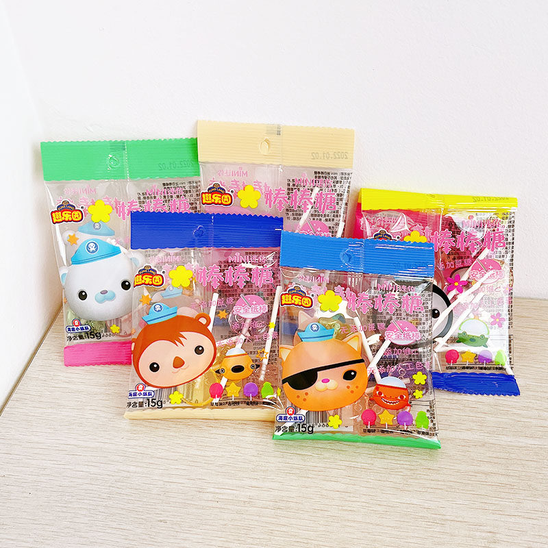15gx5 bag fun park sugar lollipop mixed fruit mini food mini food dimension c nutrition