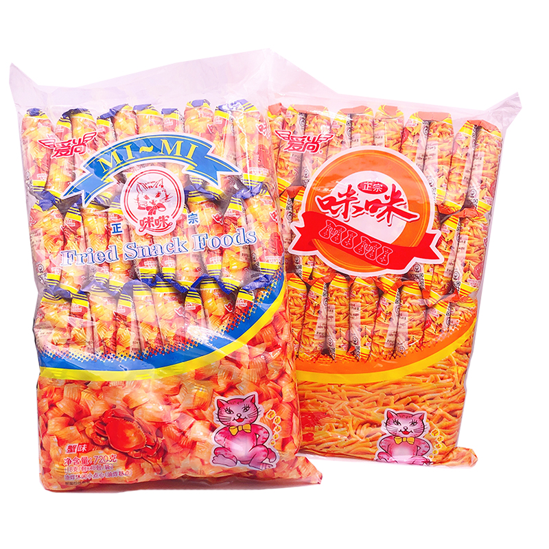 Aishang Mimi shrimp strips crab flavor chips Potato chips puffed food snacks snacks 300g-720g
