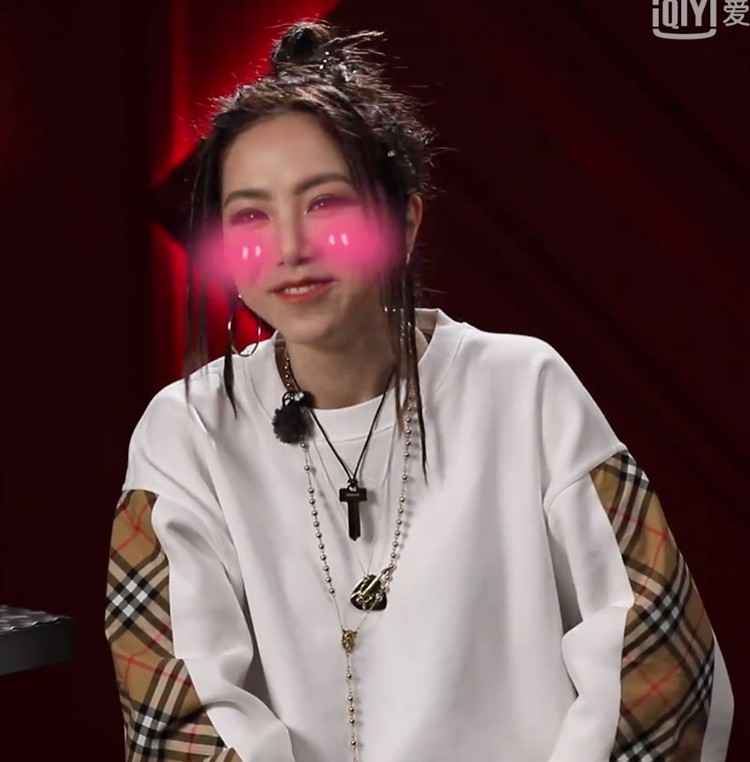 Trung Quốc mới rap GEM Đặng Ziqi với áo len màu trắng kẻ sọc phù hợp với nam giới và phụ nữ vài lỏng dài tay áo triều quần áo thời trang nữ