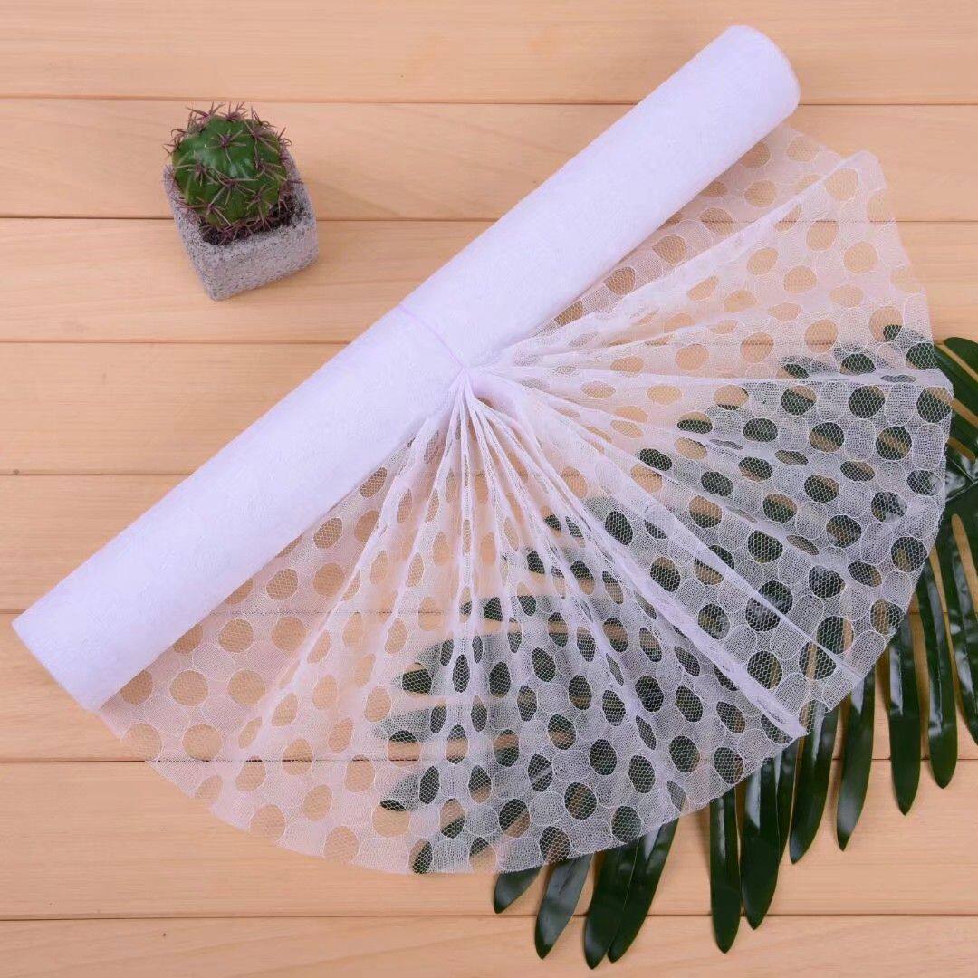 New bubble net flower packaging yarn net Korean flower bouquet mesh yarn bouquet packaging mesh yarn Shunfeng floral material