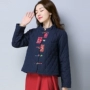 Áo khoác cotton nhỏ ấm áp 2018 mùa thu đông mới áo gió nữ quốc gia áo retro cotton và áo khoác cotton cotton ngắn áo khoác nữ áo phao nữ hàn quốc