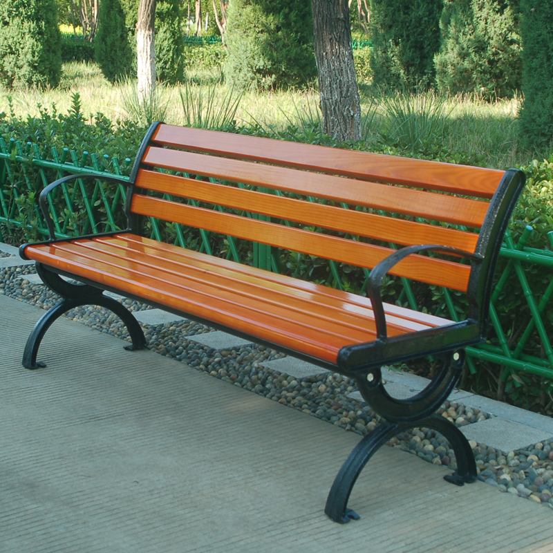 Yihang Leisure Chair Park Chair Embalming Wood Seat Outdoor Fitness Equipment Outdoor Park Community Square Community