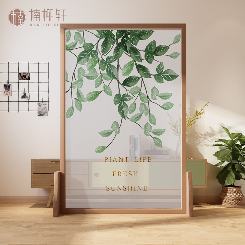 Nordic screen partition living room entry porch Japanese-style modern minimalist bedroom home entry block solid wood seat screen