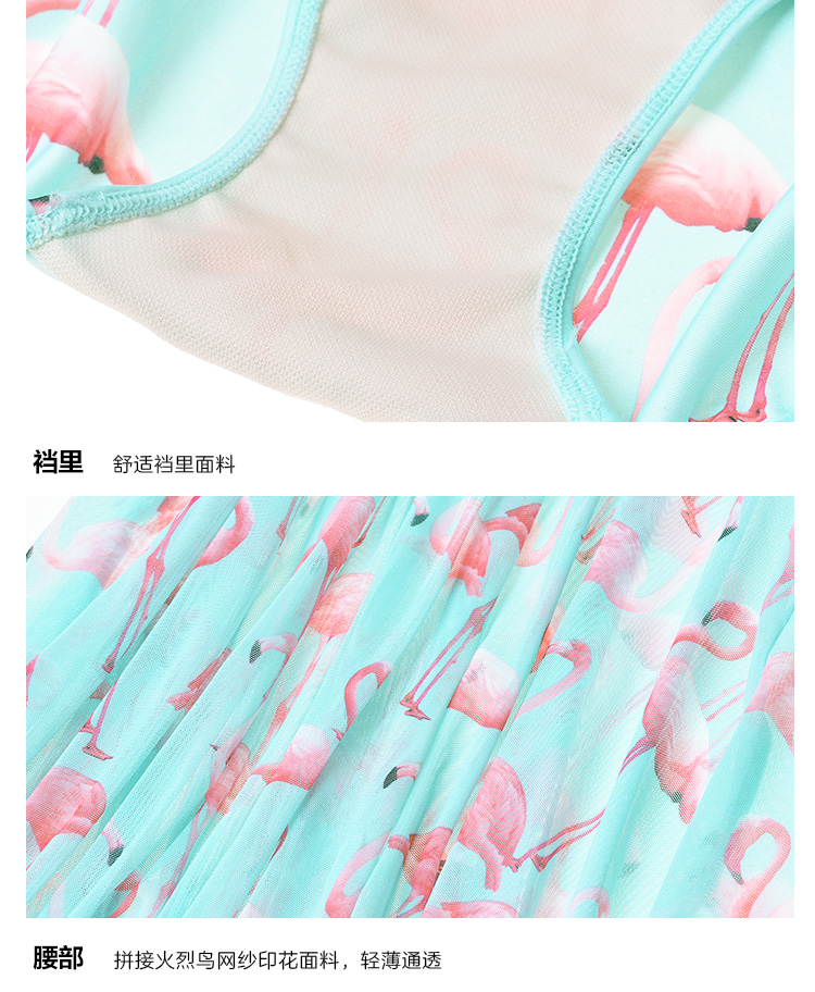 Thời trang flamingo của phôi thai Fendi Shi gạc chiếc nơ ngọt ngào trên áo tắm một mảnh FS0612 - Bộ đồ bơi One Piece đồ bơi 1 mảnh kín đáo