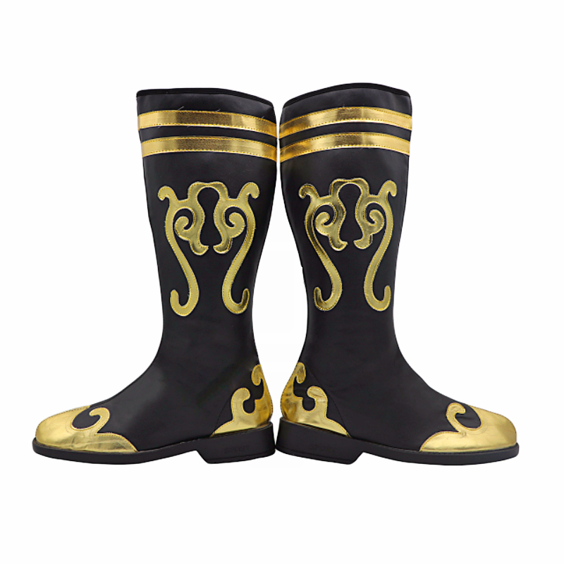 Mongolian performance dance boots ethnic Mongolian boots men and women stage performance shoes golden custom boots