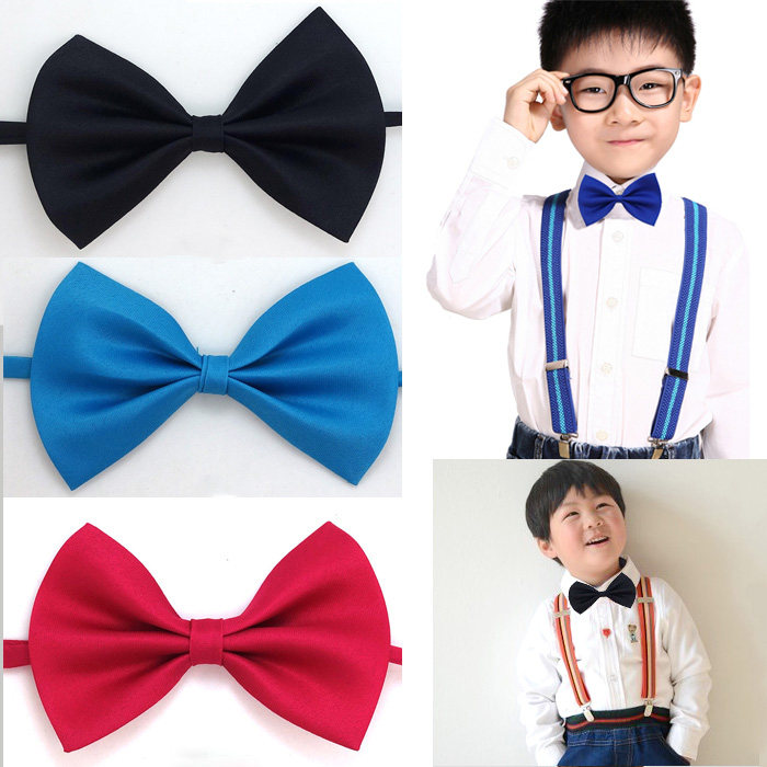 Children's Leisure Englishman Baby Boy Suit Tie Accessories Butterfly Bow Elementary Festival Front