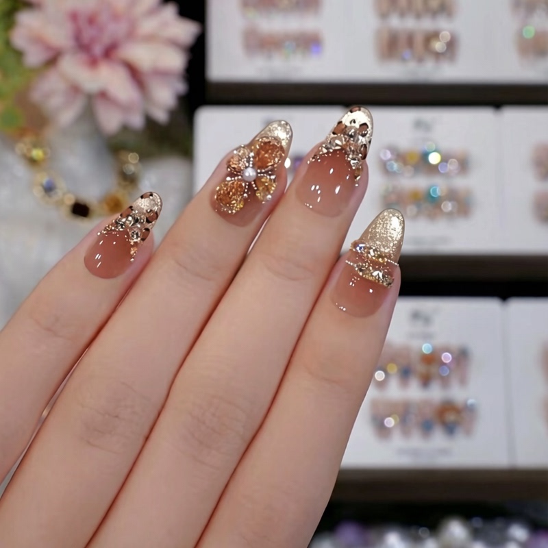 【Modern Era】Purely Handmade Wearable Nails, Light Luxury, Whitening Effect, Gel Translucent Wearable Nail Tips, Pack of 10 【Modern Era】Purely Handmade Wearable Nails, Light Luxury, Whitening Effect, Gel Translucent Wearable Nail Tips, Pack of 10