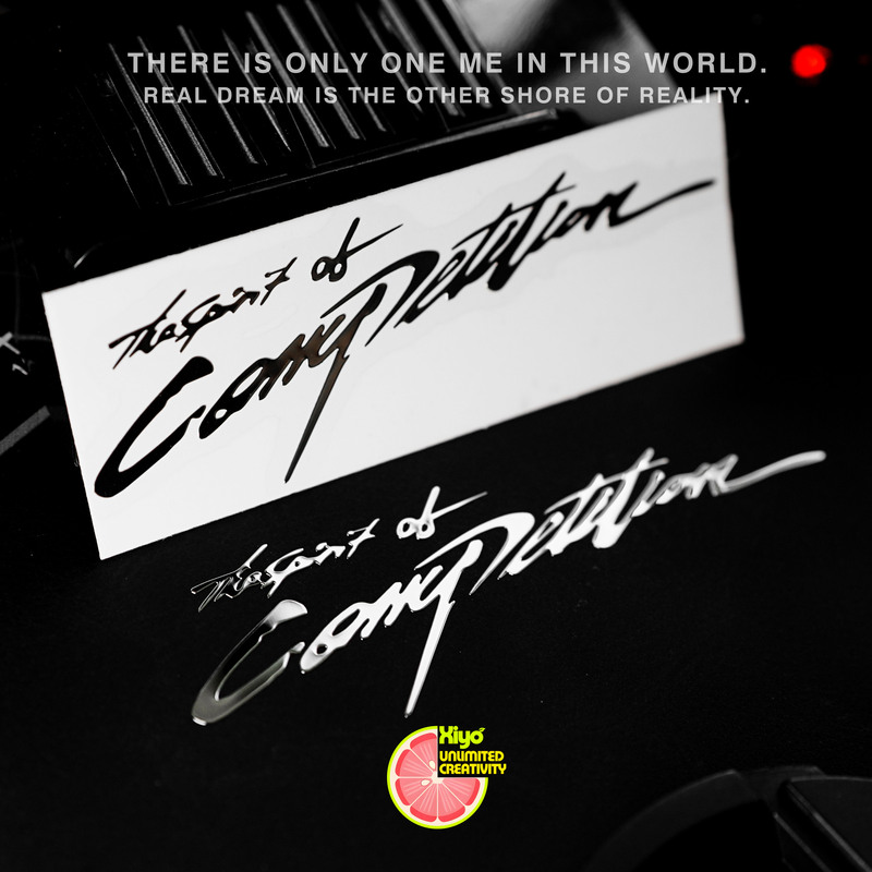 Competitive Spirit English Metal Stickers Creative High-End Laptop Details Tablet Motorcycle Decals Competitive Spirit English Metal Stickers Creative High-End Laptop Details Tablet Motorcycle Decals