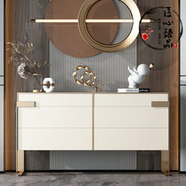 Modern minimalist New Chinese Hyun Guan Cabinet Light Lavish Dining Side Cabinet Integrated By Wall High Cabinet Living Room Hotel Locker