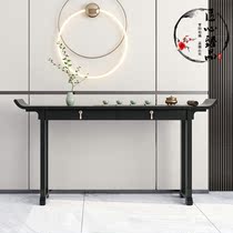 New Chinese Xuanguan Table solid wood strip case Zen leaning against wall bill Several decoration for table end view desk minimalist guest hall furniture