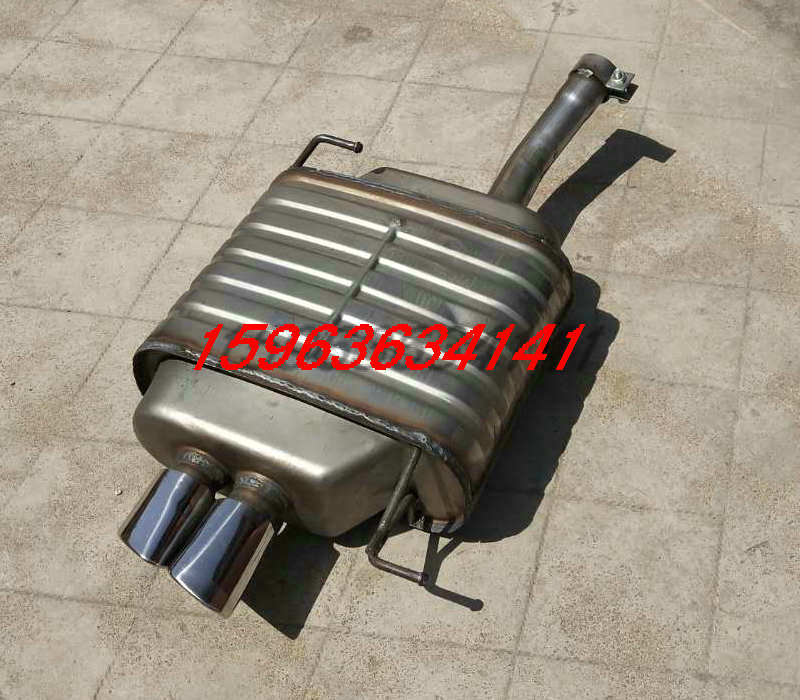Suitable for SAIC Roewe 550 exhaust pipe rear section MG6 exhaust pipe original car 409L thickened to make double-layer silencer
