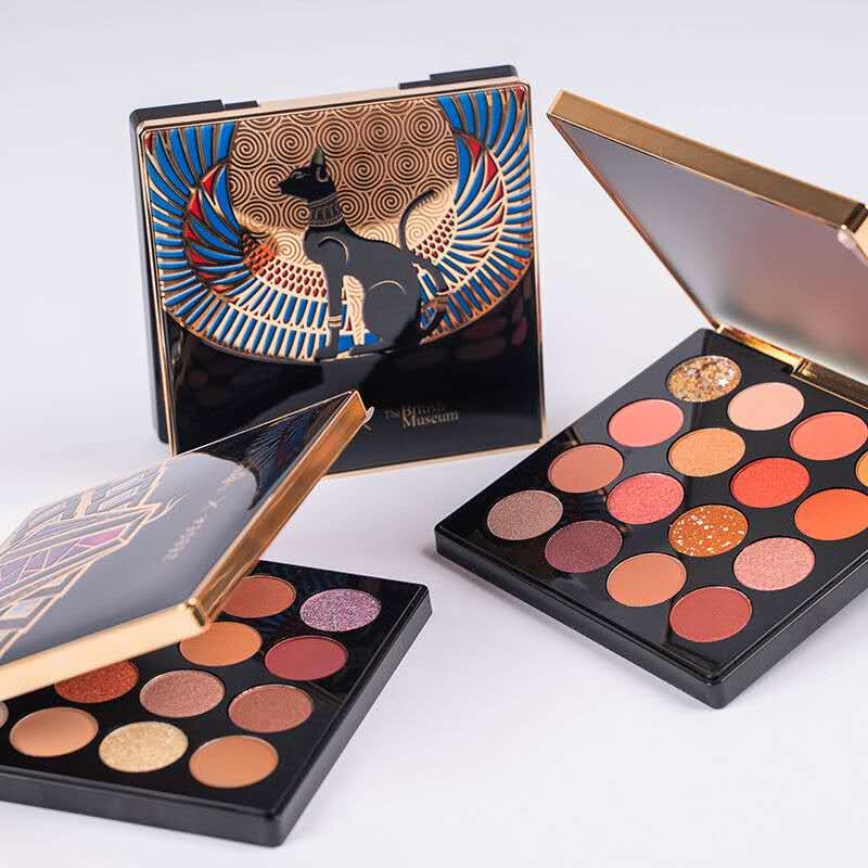 Authentic Zeesea Colorful Fireworks Night Sparkle Sixteen-Color Eyeshadow Palette Anderson Cat Sunset Palette Sakura Red Wine Palette 02