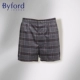 Byford / Baifu nam boxer ngắn quần cotton thoải mái kẻ sọc Aro quần mặc nhà nam-MW964 - Tam giác