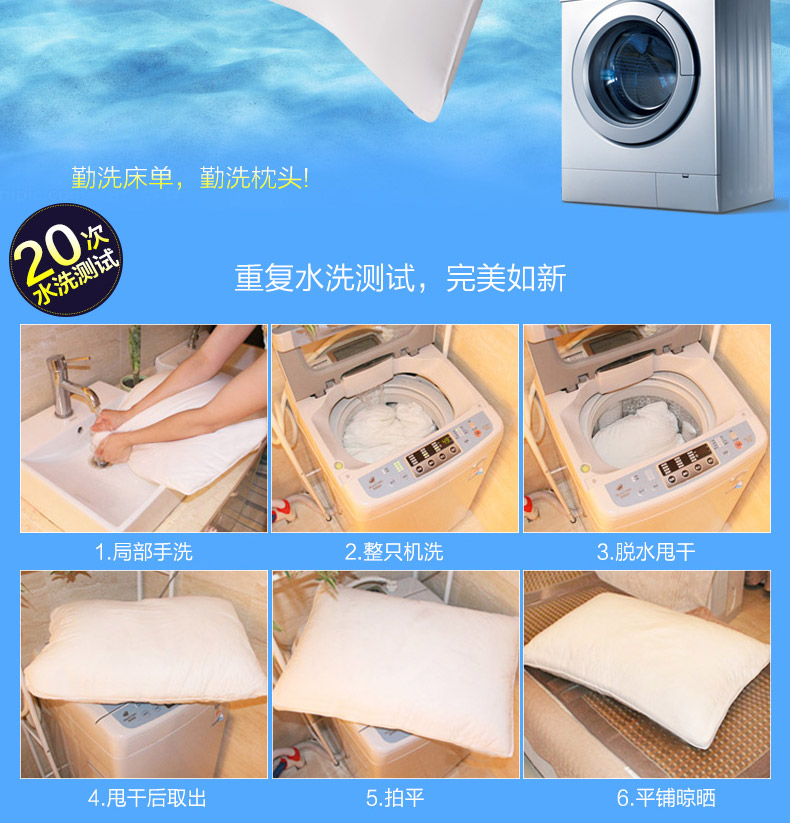 Gối bông kháng khuẩn và chống mite lõi dành cho người lớn đích thực lông nhung gối cổ sinh viên gối tựa lưng