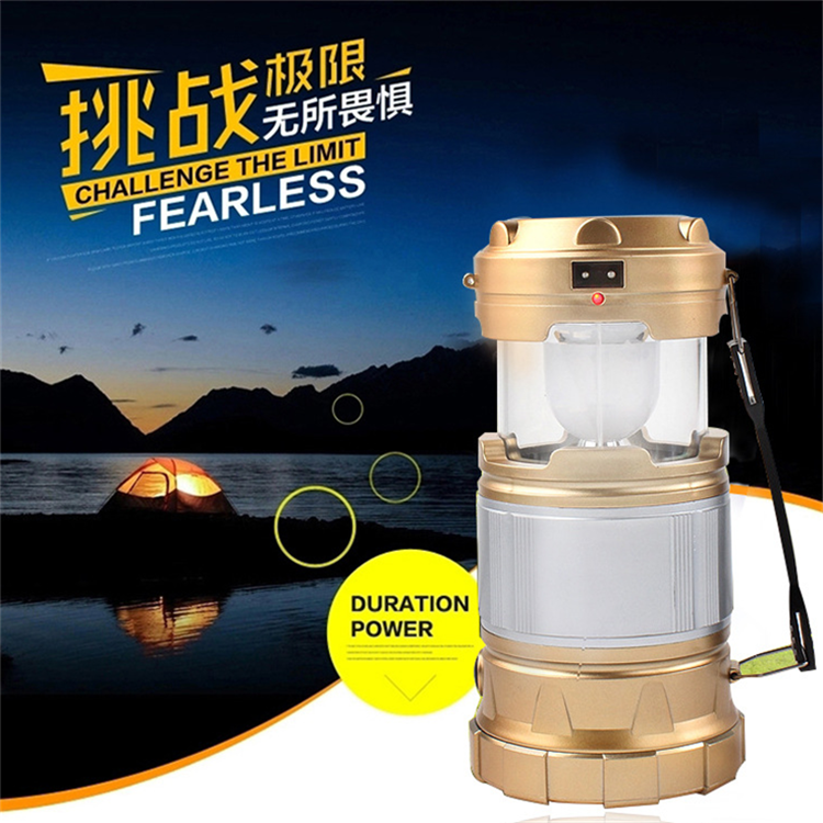 Cắm trại ánh sáng led sạc năng lượng mặt trời đa chức năng ngoài trời lều trường khẩn cấp dài hạn độ bền chiếu sáng đèn pin đèn led đội đầu