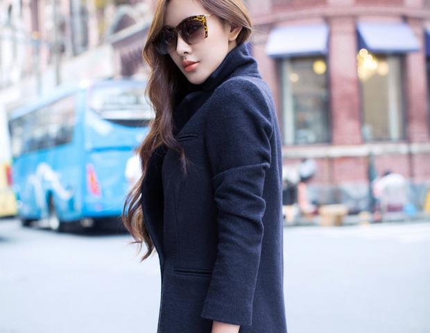 Mùa thu 2016 mùa đông áo khoác len mỏng mới dành cho nữ dài phiên bản Hàn Quốc của áo khoác len cashmere mỏng - Trung bình và dài Coat áo mangto nữ