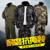 Камуфляжный осенний износостойкий комплект подходит для мужчин и женщин для работы, увеличенная толщина, защита от ожогов