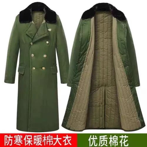 Старомодный зеленый длинный пуховик для работы, зимняя куртка, увеличенная толщина, длина макси