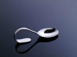 Creative plate decoration shape spoon Steel spoon Artistic conception dish tableware Heterosexual spoon Molecular food tableware