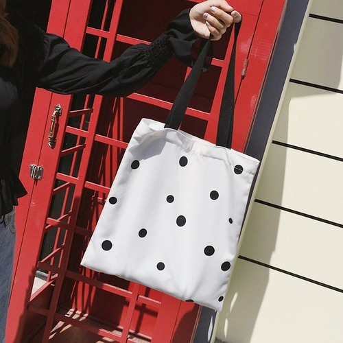 Милая свежая сумка на одно плечо, портативный шоппер, вместительный и большой школьный рюкзак