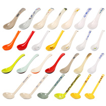 Melamine spoon long handle plastic Long Spoon soup spoon porridge spoon dessert fast food restaurant tableware spoon short handle spoon