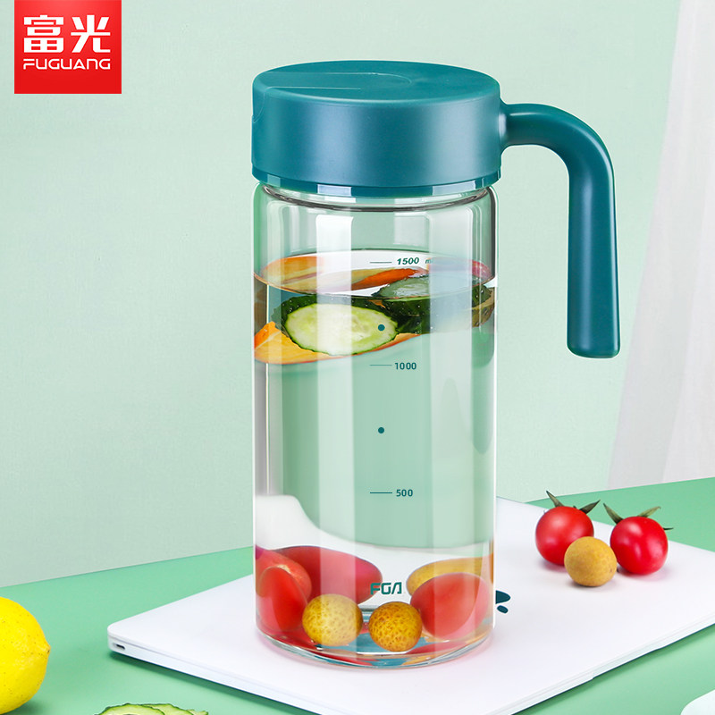 Fuguang cold kettle glass heat-resistant high temperature explosion-proof household large-capacity water bottle drying white water cold kettle teapot