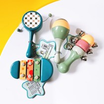 Small sand hammer baby toys percussion instruments early education newborn baby sand egg sand bell shake hearing vision training children