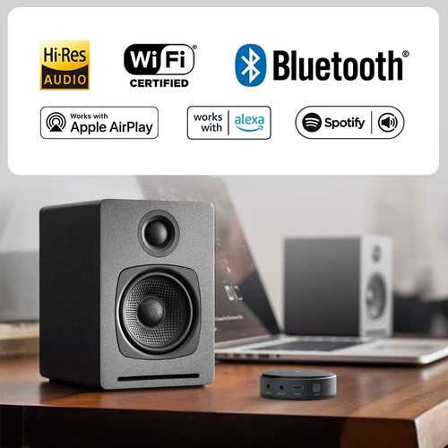 Wiim Mini Pro Plus Amp беспроводной аудио -приемник, усилитель, AirPlay2 DLNA