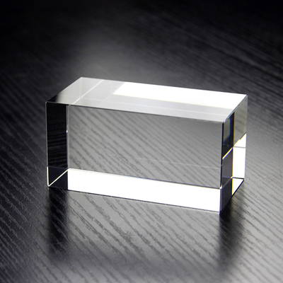 水晶玻璃底座k9人造水晶长方体柱子水晶方体可内雕刻字LOGO白胚料