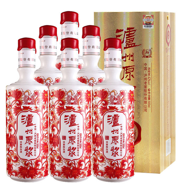 泸州原浆 精酿 42度浓香型白酒 500ml*6瓶整箱 天猫优惠券折后￥199包邮（￥589-390）