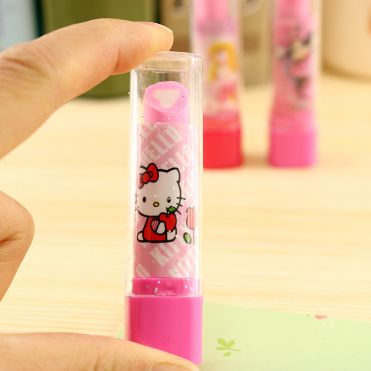 Lipstick eraser Children's rubber eraser Erasers Creativity of Japan-China-ROK Furniture Learning Goods Elementary School Students Prize Gifts