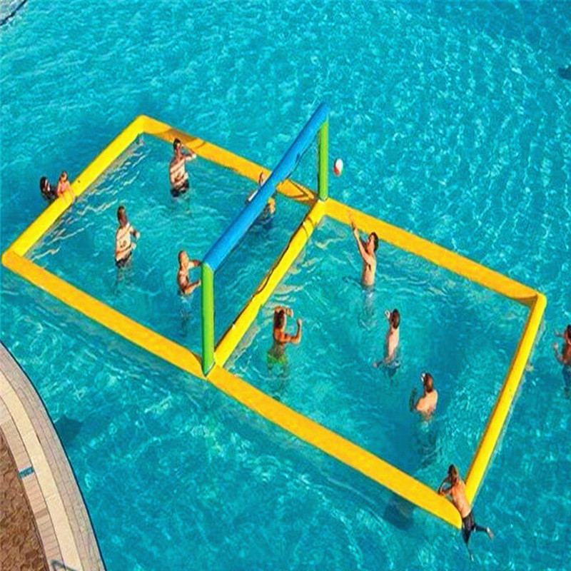 Large Inflatable Water Soccer Gate Volleyball Court Outdoor
