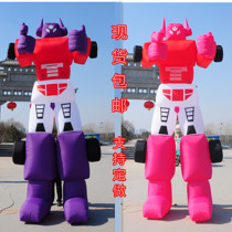 Custom inflatable transformers robot toys opening celebration electric car advertising printed word cartoon arch gas mold