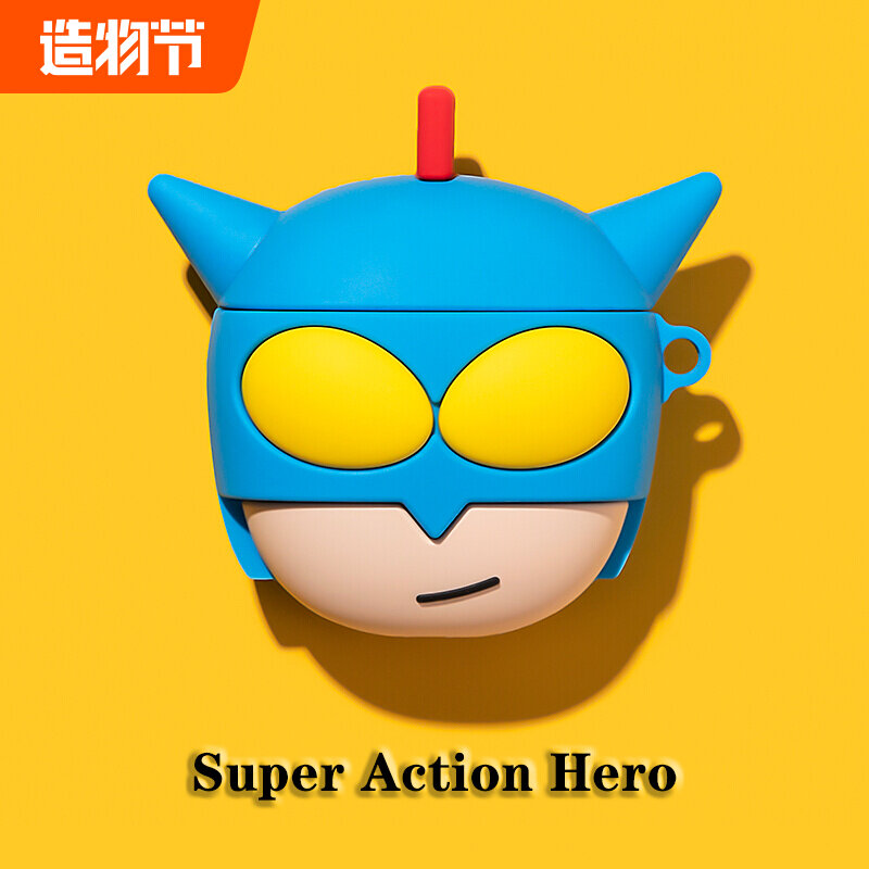 Creative dynamic superman Airpods2 protective cover for Pro3 generation Apple bluetooth earphone shell soft silicone cartoon