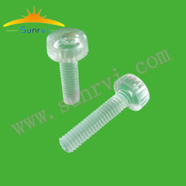 Transparent hand screw plastic M4 rotating thread PC transparent screw hand screw screw screw screw factory direct