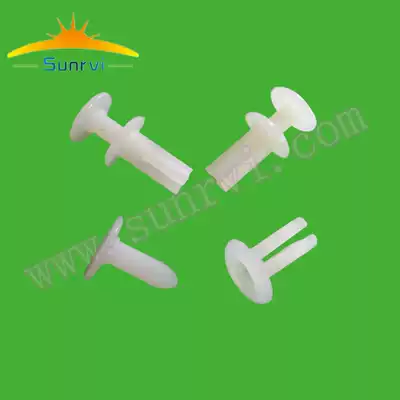 Shelf bulge fixed plastic nail SK6012 export American plastic rivet 6mm hole fixed plastic buckle