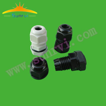 M12 black nylon material waterproof fixed head lock cable clamp head Guangdong factory direct sales