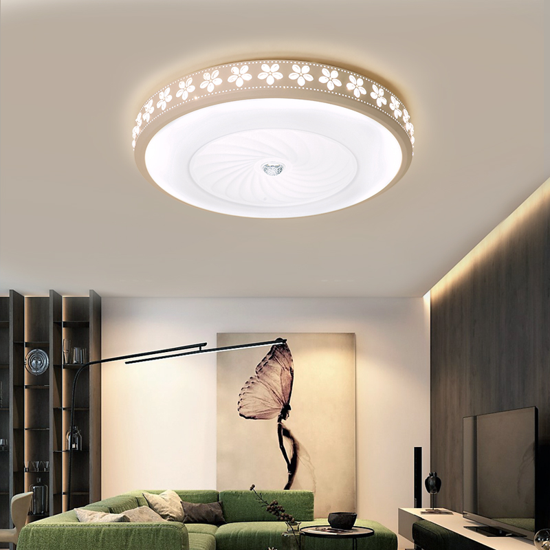 Small household living room lamp 2021 new round ceiling lamp atmosphere simple and generous household bedroom lamp