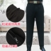 Ông già quần nam mùa đông cộng với nhung dày cha già Quần cotton 60-70-80 tuổi mặc ông nội co giãn giản dị quần thể dục Quần tây thường