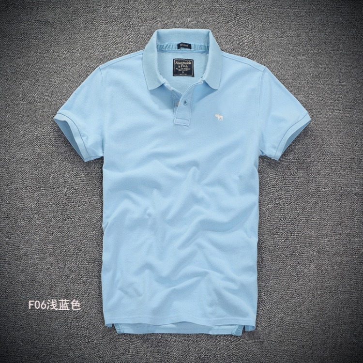 Áo sơ mi nam mùa hè Mỹ giản dị AF ve áo ngắn tay POLO áo sơ mi hươu nửa tay áo thun màu rắn XL áo thun polo