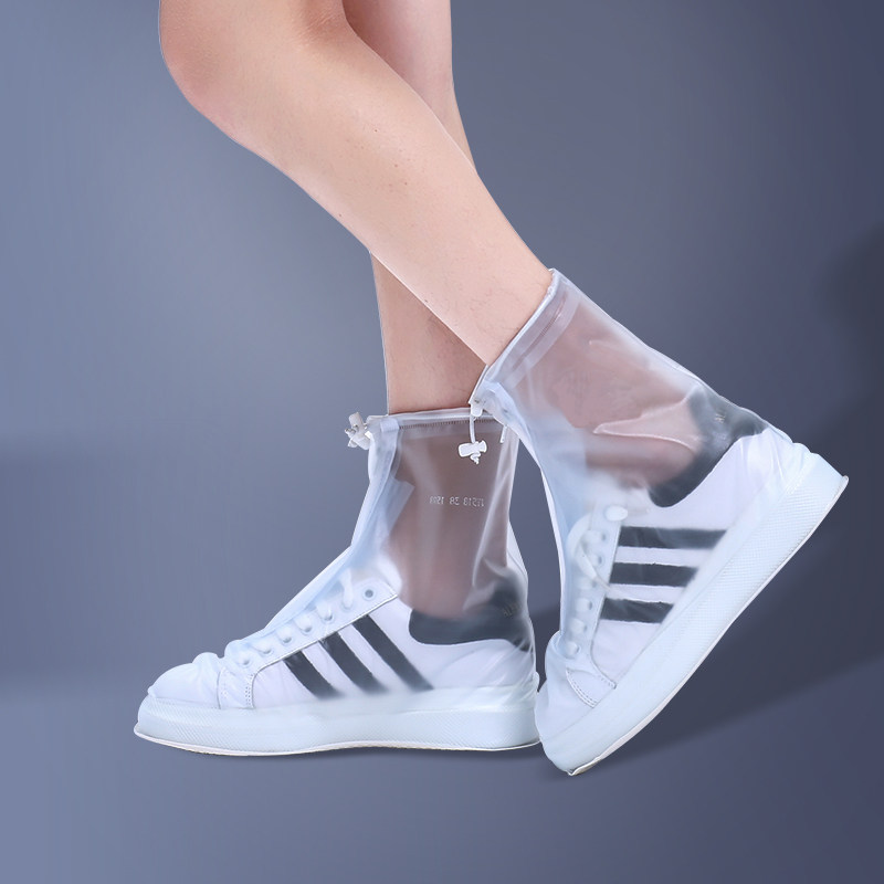 Rain shoes cover male and female shoes cover waterproof and rainy rain-proof shoe cover anti-slip thickened abrasion resistant children outdoor rain shoes cover students