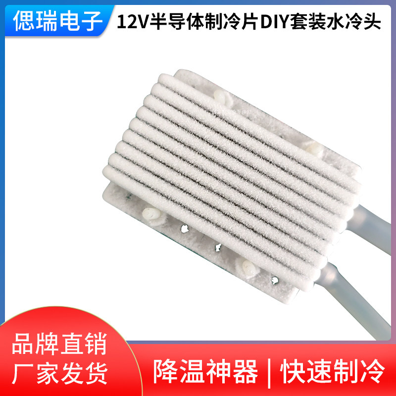 SR12V半导体制冷片DIY套装水冷头导冷片高端高强度双核制冷器系统