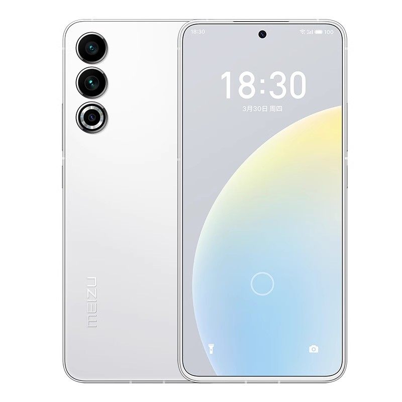 Snapdragon 8 Gen2プロセッサ搭載のホワイトカラーのMeizu 20 5Gスマートフォンが発売中です。学生、写真撮影、ゲームに最適です。
