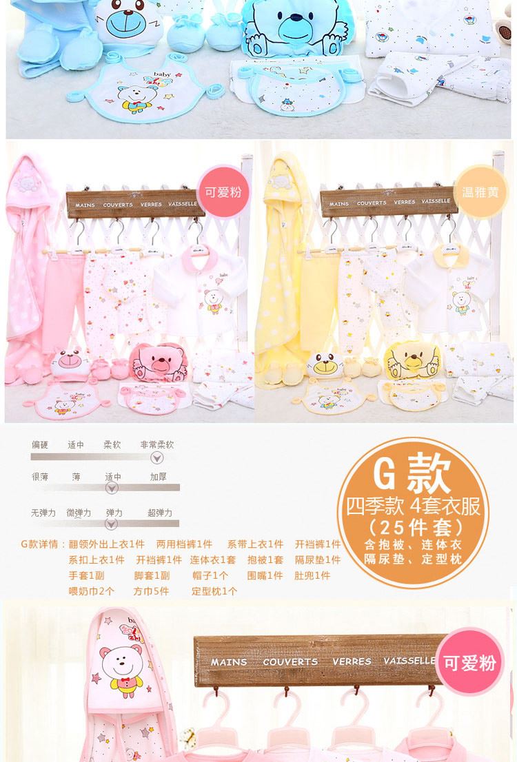 Confidant 2016 mùa thu đông quần áo cotton tháng sơ sinh bộ hộp quà cho bé sơ sinh phổ thông ZJ1511 - Bộ quà tặng em bé danh sách đồ sơ sinh cần mua