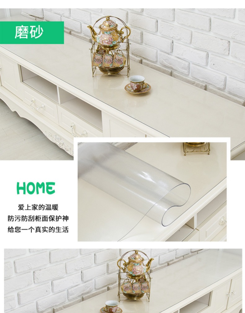 TV tủ mat PVC khăn trải bàn không thấm nước bàn cà phê mat nhựa mềm thủy tinh trong suốt PVC tấm pha lê pad in net - TV tivi samsung 4k