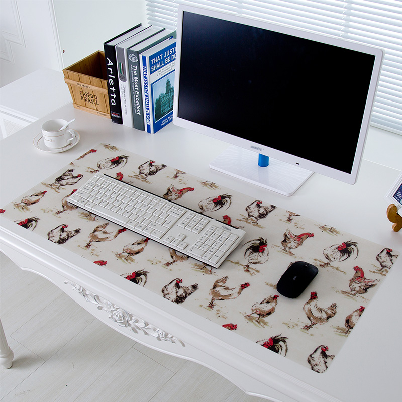 PVC mouse pad Keyboard pad Table pad Waterproof soft glass plastic crystal plate