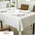 Tre Moon Court Nano Khăn trải bàn không thấm nước Vải cotton và vải lanh Phong cách hiện đại tối giản Khăn trải bàn dày Khăn trải bàn Khăn trải bàn