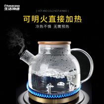 Japanese glass kettle household cool kettle high temperature resistant large capacity juice cold kettle heat resistant cold white water bottle